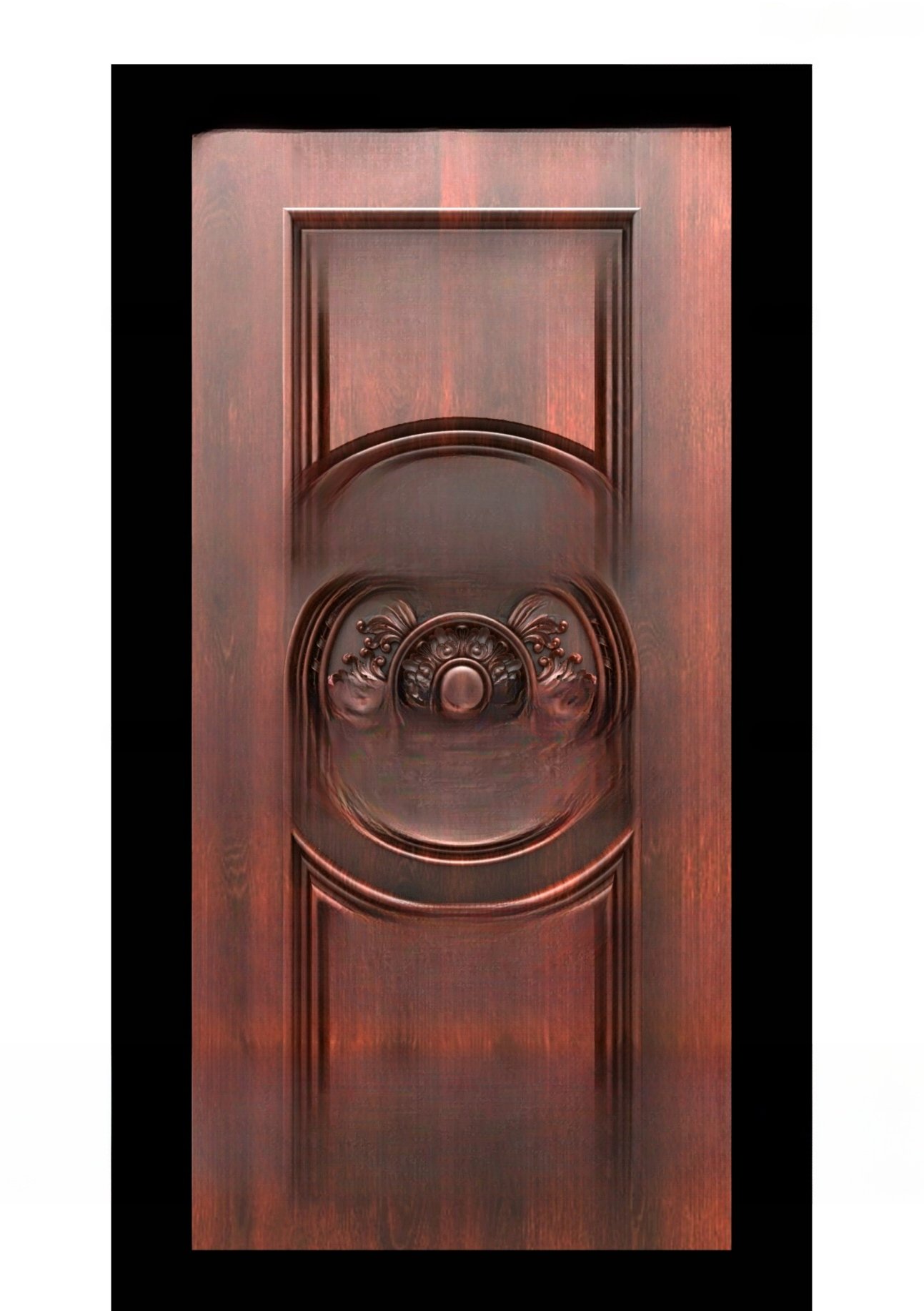 GOLDEN DOORS - PAGE-08 Modern Geometric Centerpiece Carved Door 3D Model